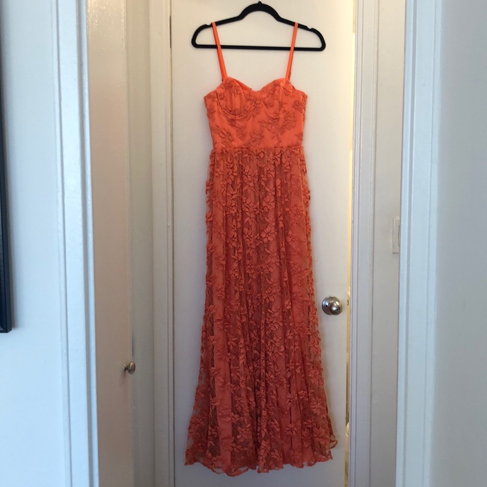 Orange Alice and Olivia gown